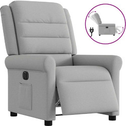 vidaXL Πολυθρόνα Relax με Υποπόδιο Ανακλινόμενη Γκρι 3303303