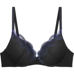 Triumph Comfort GLAM Σουτιέν για Βαθύ Ντεκολτέ Push Up με Μπανέλα Μαύρο 10224965-0004