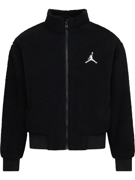 Jordan Παιδική Ζακέτα Fleece με Φερμουάρ Μαύρη 45D193-023