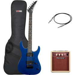 Jackson JS12 Dinky Ηλεκτρική Κιθάρα 4/4 ST Style με Μαγνήτες HH & Ταστιέρα Amaranth Metallic Blue Premium Bundle