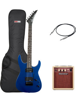 Jackson JS12 Dinky Ηλεκτρική Κιθάρα 4/4 ST Style με Μαγνήτες HH & Ταστιέρα Amaranth Metallic Blue Premium Bundle