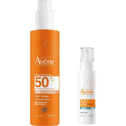 Avene Invisible Sun Care Spray SPF50 200ml + Anti-Imperfection Fluid SPF50 40ml