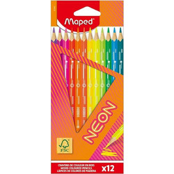Maped Neon Ξυλομπογιές Σετ 12τμχ