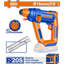 Wadfow WLM1516 Κατεδαφιστικό Πιστολέτο Μπαταρίας 20V Solo