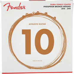 Fender 860XL DuraTone Σετ 6 Χορδές Ακουστικής Κιθάρας Phosphor Bronze 10-48" Extra Light Tension