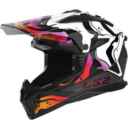 LS2 MX708 Fast II Wash Gloss White Κράνος Μηχανής Motocross 1450gr