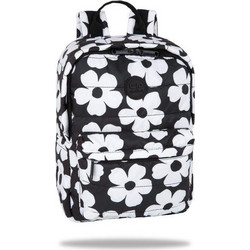 CoolPack Abby Flores Jasmine Σχολική Τσάντα Πλάτης Δημοτικού Μαύρη Λευκή F090916