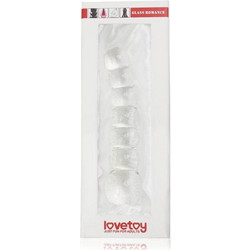 Lovetoy Glass Romance Clear 2 Πρωκτικό Dildo 17cm Διαφανές
