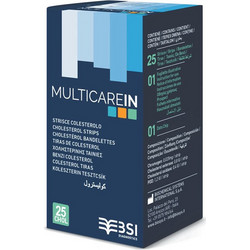 BSI Multicare In Ταινίες Μέτρησης Χοληστερόλης 25τμχ