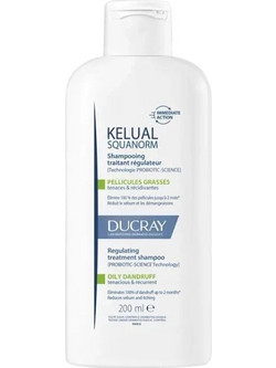 Ducray Kelual Squanorm Σαμπουάν κατά της Πιτυρίδας για Λιπαρά Μαλλιά 2x400ml