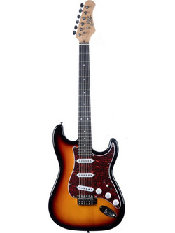 Eko Guitars Tribute 100 ST100 Ηλεκτρική Κιθάρα ST Style με Μαγνήτες SSS Sunburst