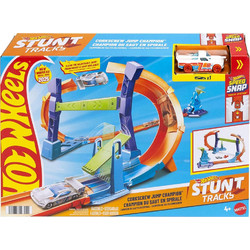 Mattel Hot Wheels Stunt Tracks Corkscrew Jump Champion