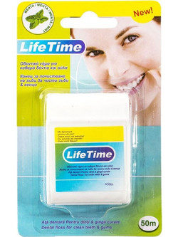 Life Time Mint Οδοντικό Νήμα με Γεύση 50m