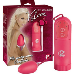 You2Toys Velvet Bullet Δονητής Egg για Ζευγάρια με Τηλεχειριστήριο Κόκκινος