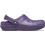Crocs Ανατομικές Χειμερινές Παιδικές Παντόφλες για Αγόρι με Γούνα Μωβ 207010-5CI