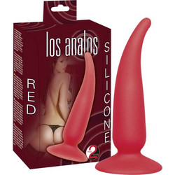You2Toys Los Analos Medium Πρωκτικό Dildo 13cm Κόκκινο
