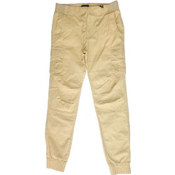 Paco & Co Ανδρικό Παντελόνι Cargo Joggers Ελαστικό Κανονική Εφαρμογή Μπεζ 2441332