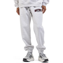 District75 Ανδρικό Παντελόνι Φόρμας Fleece με Λάστιχο Γκρι 225MPA-533-089