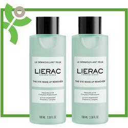 Lierac The Eye Make-Up Remover Micellar Water Ντεμακιγιάζ 2x100ml
