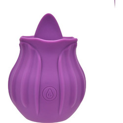 Loving Joy Δονητής Rose Licking Clitoral Vibrator Μωβ