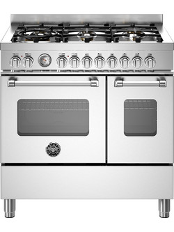 Bertazzoni MAS96L2EXT Κουζίνα Ηλεκτρική με Εστίες Αερίου 89.5cm