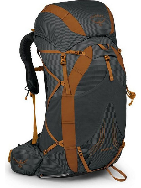 Osprey Exos Ορειβατικό Σακίδιο 38lt Dark Charcoal/Tungsten Grey