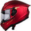 Spyder Radar Plain Matt Metallic Red Κράνος Μηχανής Full Face