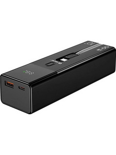 Tracer Quant Power Bank 10000mAh 100W με Θύρα USB-A & Θύρα USB-C Black