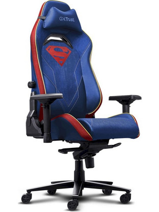Trust Ruya Pro DC Superman Καρέκλα Gaming Υφασμάτινη με Ρυθμιζόμενα Μπράτσα Μπλε Κόκκινη GXT721SM