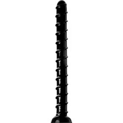 XR Brands Hosed Swirl Anal Snake Πρωκτικό Dildo 46cm Μαύρο