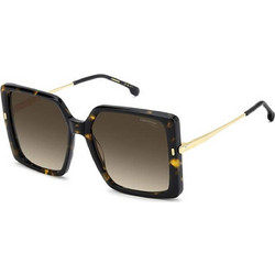 Carrera CA3070S 2IKHA Γυναικεία Γυαλιά Ηλίου Oversized Ταρταρούγα Χρυσό με Καφέ Φακό