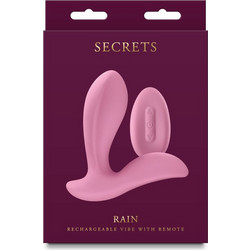NS Novelties Secrets Rain Vibrator Κλειτοριδικός Δονητής για Ζευγάρια με Τηλεχειριστήριο Ροζ