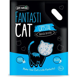 Pet Natura Fantasticat Crystal Κρυσταλλική Άμμος Γάτας χωρίς Άρωμα 5lt