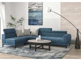 Savvidis Νο3 Γωνιακός Καναπές Δεξιά Γωνία Μπλε 290x190cm