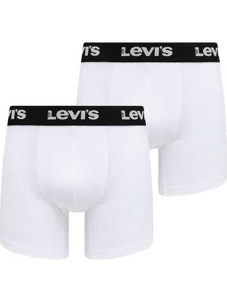 Levi's Ανδρικά Μποξεράκια Σετ 2Pack Λευκά 37149-1194
