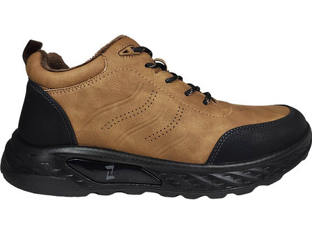 Zak Shoes Ανδρικά Μποτάκια Δερμάτινα Ταμπά SD39006-18