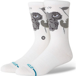 Stance Tauntaun Ανδρικές Κάλτσες Ψηλές με Σχέδια Λευκές A555D25TAU-WHT
