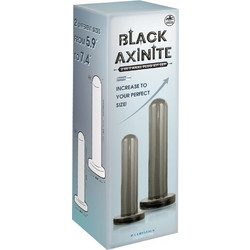 NMC Black Axinite 2 in 1 Σετ Πρωκτικές Σφήνες Μαύρες 2τμχ