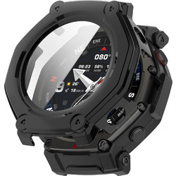 Techsuit Πλαστική Θήκη Tempered Glass για Amazfit T-Rex 3 Pro 48mm Μαύρη
