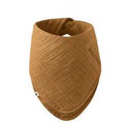 BIBS Σαλιάρα Μπαντάνα από 100% Βαμβάκι με Κουμπί Caramel