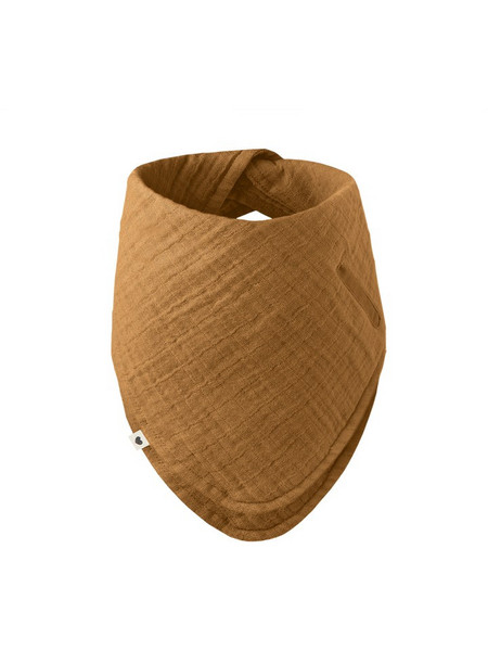 BIBS Σαλιάρα Μπαντάνα από 100% Βαμβάκι με Κουμπί Caramel