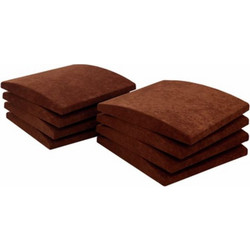 Vicoustic Cinema Round Prem Ηχοαπορροφητικά Πάνελ 63x63x7.5cm 8τμχ Brown