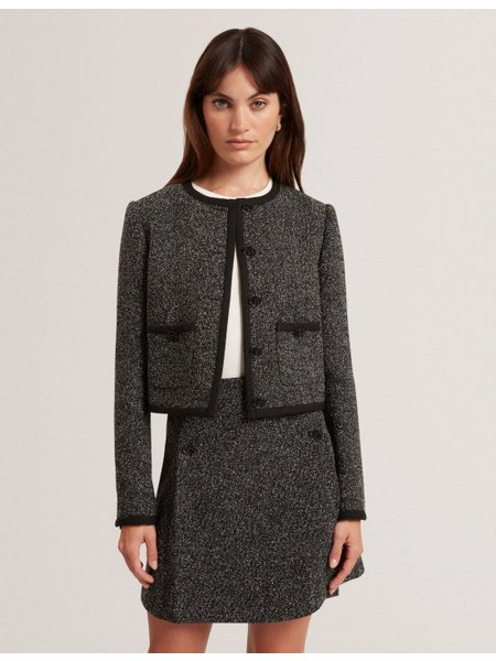 Ted Baker Μίνι Φούστα Υφασμάτινη Ψηλόμεση Μαύρη 281108
