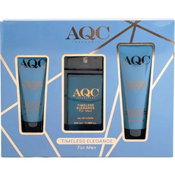 AQC Timeless Elegance Eau de Toilette 100ml + Shower Gel 150ml + After Shave 150ml