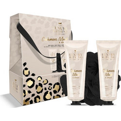 Grace Cole Cashmere, Musk & Amber Perfect Night Body Wash 100ml + Body Cream 100ml + Sponge