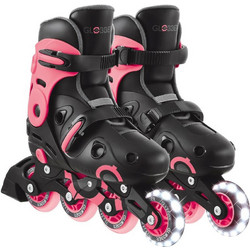 Globber Inline Αυξομειούμενα Rollers Παιδικά Μαύρα Φούξια 785-110