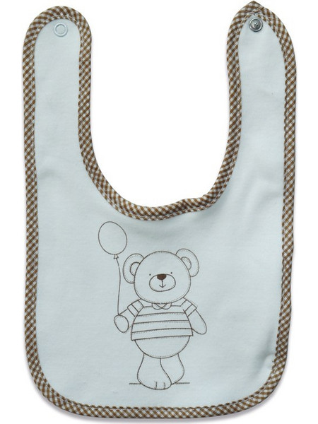 Prenatal Bear Σαλιάρα από 100% Βαμβάκι Γκρι Λευκή