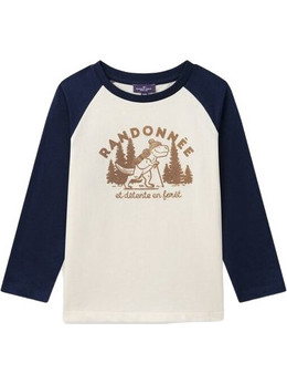 Sergent Major Παιδικό T-Shirt Μακρυμάνικο Μπεζ Navy Μπλε 25H3PGT2TML