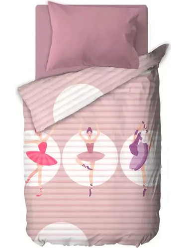 Saint Clair Παιδικό Κουβερλί Μονό Microfiber 160x220 Pointe Ροζ