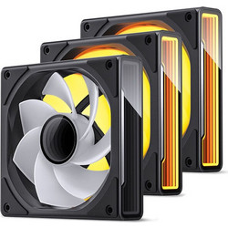 Jonsbo ZK-120BR Case Fan 120mm ARGB με Σύνδεση 3-Pin 4-Pin PWM 3τμχ Black
